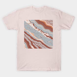 sophisticated marble texture T-Shirt